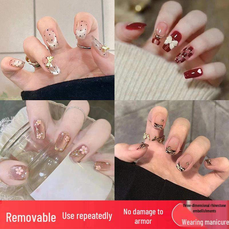 Bowknot 3D Diamond Wearable Nail Patches - Stylish Removable Fake Nails for a Sweet, Cool, Spicy Manicure (One Size)
Bowknot 3D Diamond Wearable Nail Patches - Stylish Removable Fake Nails for a Sweet, Cool, Spicy Manicure (One Size)