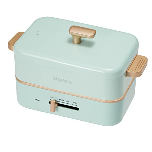 Shelddi Compact Hot Plate with 3 Plates (Takoyaki, Deep Pot, and Yakiniku), 3-Way, Suitable for Single or Double People, Temperature Control, Detachab
Shelddi Compact Hot Plate with 3 Plates (Takoyaki, Deep Pot, and Yakiniku), 3-Way, Suitable for Single or Double People, Temperature Control, Detachab