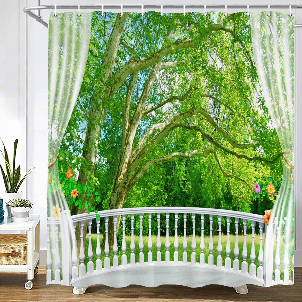 Водонепроницаемая ткань 3D Шторка для душа Занавеска для ванной Сельский сад Пляж Цветочный пейзаж Полиэстеровая занавеска для ванны с крючками W90xH180cm
Водонепроницаемая ткань 3D Шторка для душа Занавеска для ванной Сельский сад Пляж Цветочный пейзаж Полиэстеровая занавеска для ванны с крючками W90xH180cm