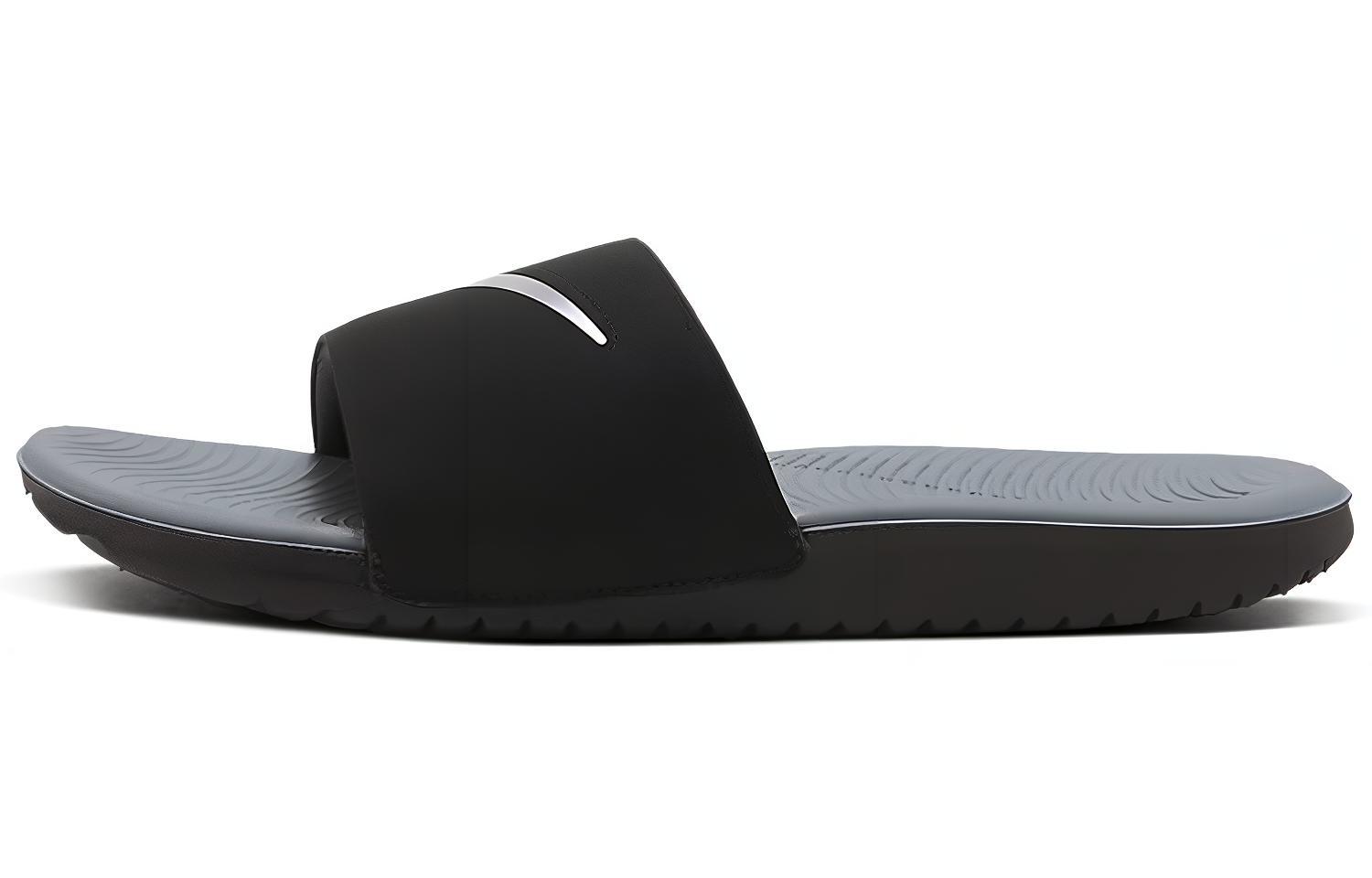 Nike Kawa Slide Black Metallic Silver GS/PS 819352-009 28
Nike Kawa Slide Black Metallic Silver GS/PS 819352-009 28