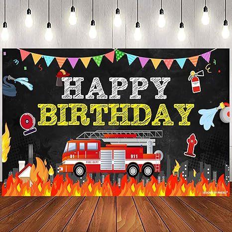 Red Fire Truck Birthday Party Decoration Banner Firefighter Boy Portrait Photography Props 95*75cm
Red Fire Truck Birthday Party Decoration Banner Firefighter Boy Portrait Photography Props 95*75cm