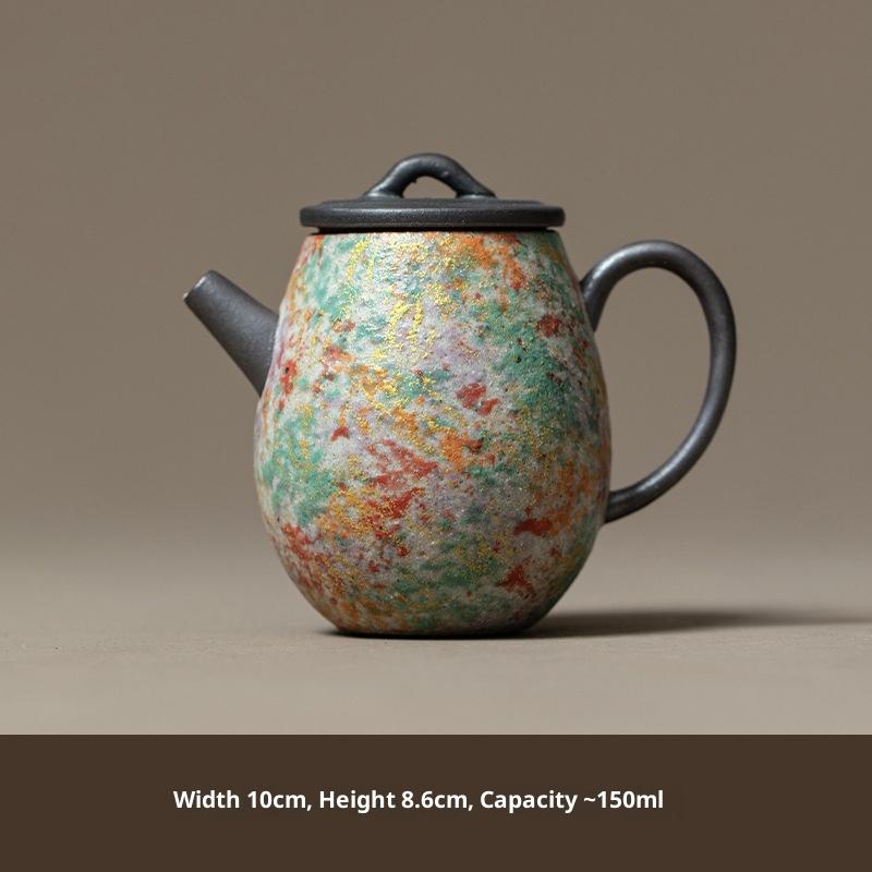 Colorful Rock Mineral Old Rock Mud Teapot Gold Thread Colorful Rock Handmade Pottery Tea Brewing Pot Tea Kettle
Colorful Rock Mineral Old Rock Mud Teapot Gold Thread Colorful Rock Handmade Pottery Tea Brewing Pot Tea Kettle