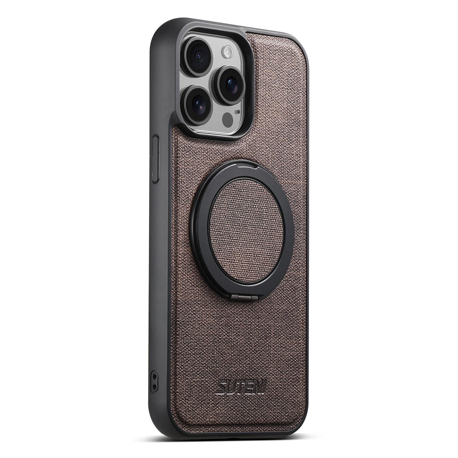 SUTENI G3 For iPhone 15 Pro Max Magnetic Case Rotating Ring Kickstand Jeans Texture PU TPU Phone Back Cover Brown
SUTENI G3 For iPhone 15 Pro Max Magnetic Case Rotating Ring Kickstand Jeans Texture PU TPU Phone Back Cover Brown