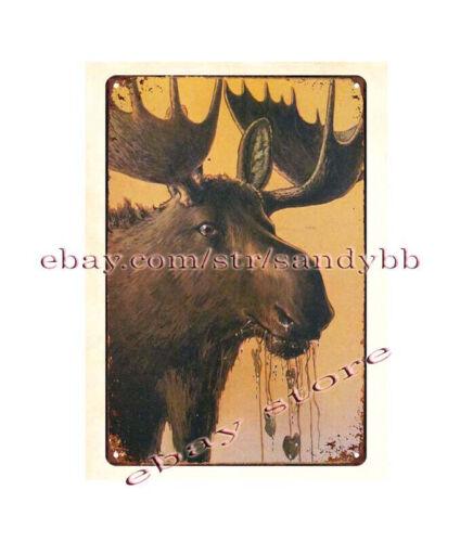 1920s SPORTSMAN HUNTING Wildlife Moose metal tin sign Cottage Farm wall hangerAluminum 20x30cm(7.8x11.8inch)
1920s SPORTSMAN HUNTING Wildlife Moose metal tin sign Cottage Farm wall hangerAluminum 20x30cm(7.8x11.8inch)