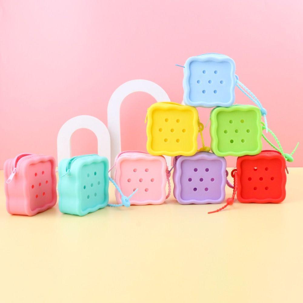 Holes Coin Purses Zipper Storage Bag Cute Card Holder Women Girls світло-синій колір
Holes Coin Purses Zipper Storage Bag Cute Card Holder Women Girls світло-синій колір