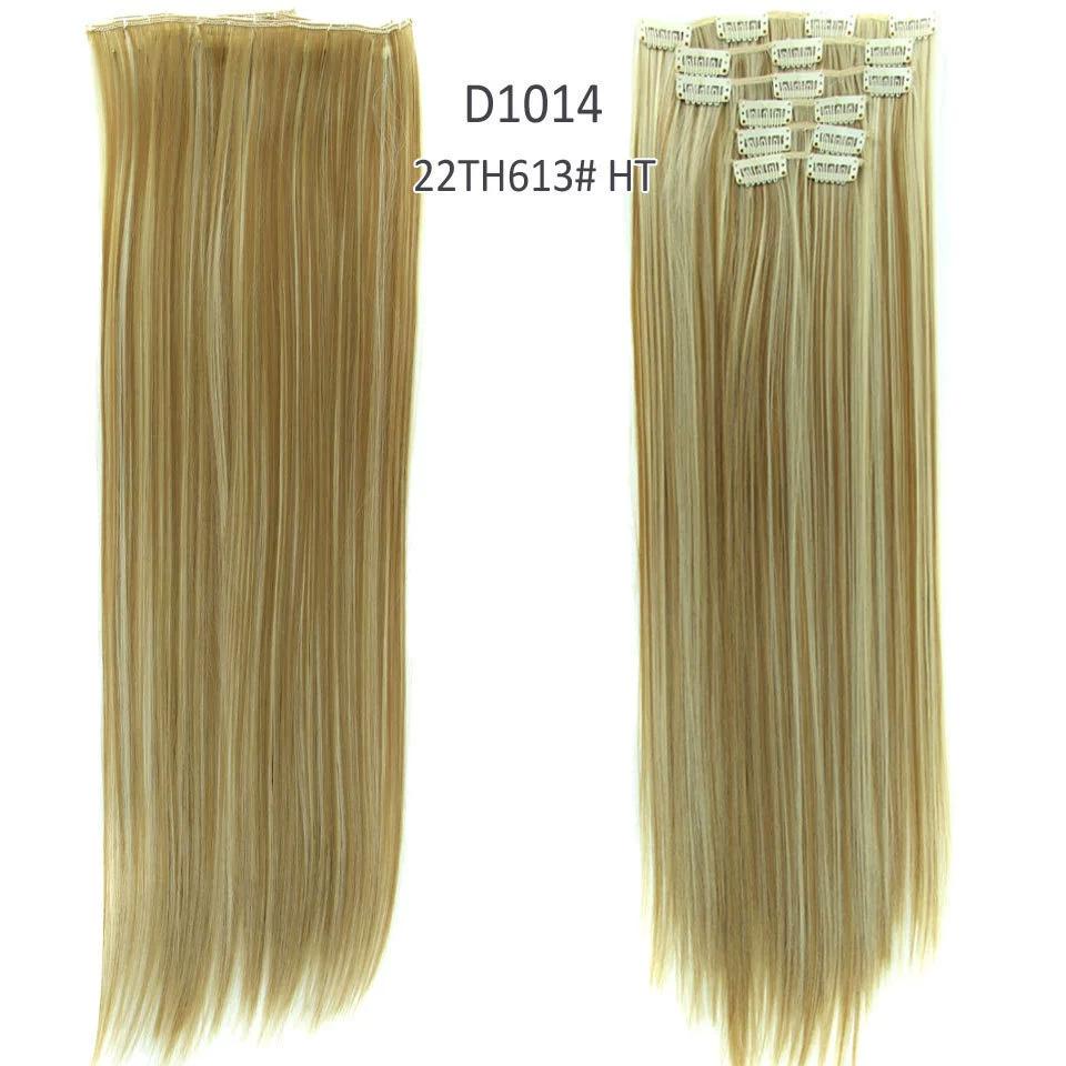 24-дюймовые наращивания волос, натуральные шиньоны, прямой синтетический зажим в парике для наращивания волос 22TH13#
24-дюймовые наращивания волос, натуральные шиньоны, прямой синтетический зажим в парике для наращивания волос 22TH13#