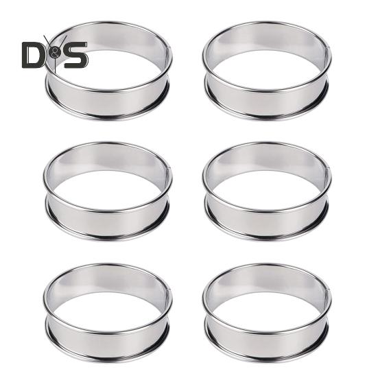 6 шт. английских колец для кексов из нержавеющей стали с антипригарным покрытием, форма для выпечки, двойной закрученный край, пищевое кулинарное кольцо 8 см 10 см S серебряный
6 шт. английских колец для кексов из нержавеющей стали с антипригарным покрытием, форма для выпечки, двойной закрученный край, пищевое кулинарное кольцо 8 см 10 см S серебряный