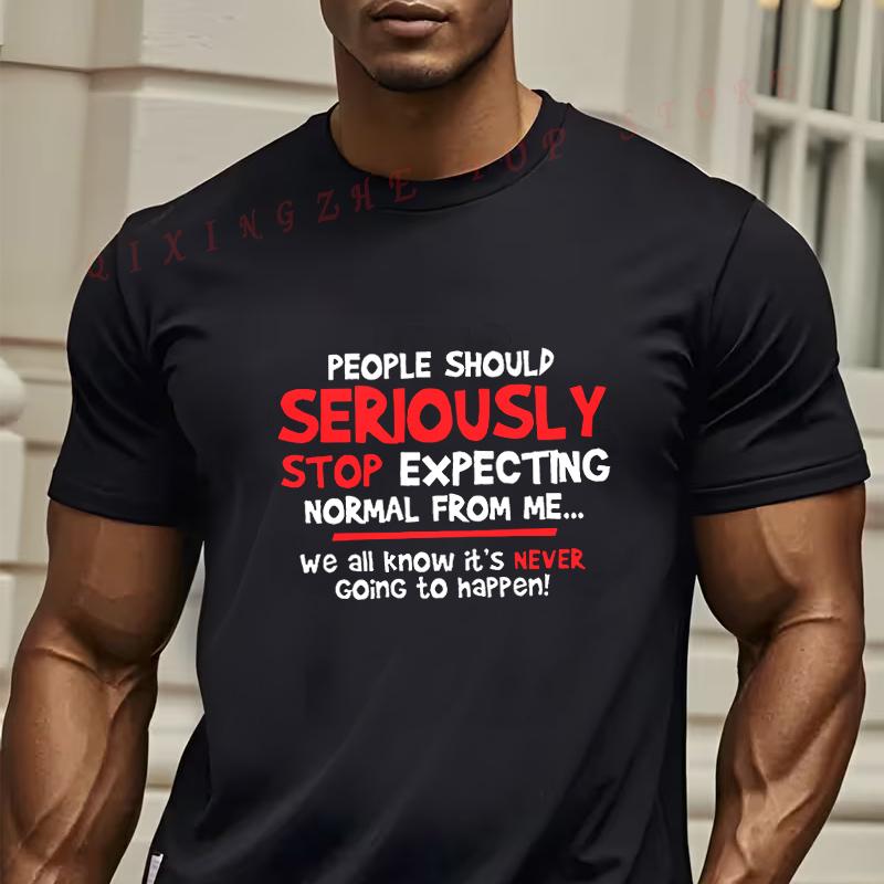 Plus Size MenS Funny Sarcastic Stop Expecting Normal From Me Graphic TShirt Oneck Short Sleeve Casual Top 4XL
Plus Size MenS Funny Sarcastic Stop Expecting Normal From Me Graphic TShirt Oneck Short Sleeve Casual Top 4XL