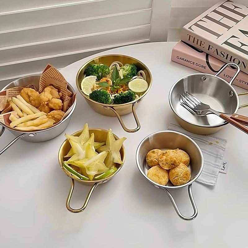 1Pcs Korean Style Cuisine Bowl Durable Stainless Steel Rice Wine Bowls Household Double Ear Snacks Plate Instant Noodle Bowl A
1Pcs Korean Style Cuisine Bowl Durable Stainless Steel Rice Wine Bowls Household Double Ear Snacks Plate Instant Noodle Bowl A