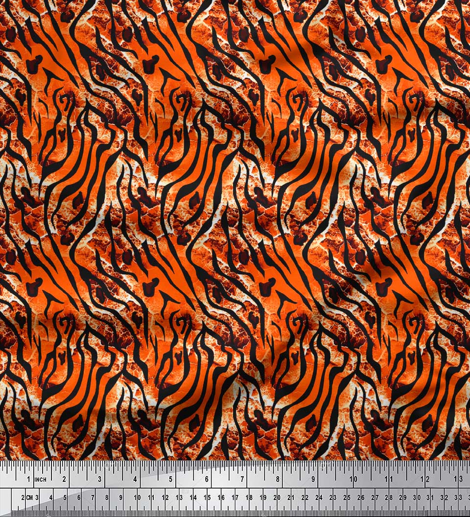 Тканина Soimoi Purple Poly Crepe Тканина з леопардовою та тигровою шкірою тварин Декоративна тканина з принтом 42 дюйми 42 Inch Wide - Poly Crepe помаранчевий
Тканина Soimoi Purple Poly Crepe Тканина з леопардовою та тигровою шкірою тварин Декоративна тканина з принтом 42 дюйми 42 Inch Wide - Poly Crepe помаранчевий