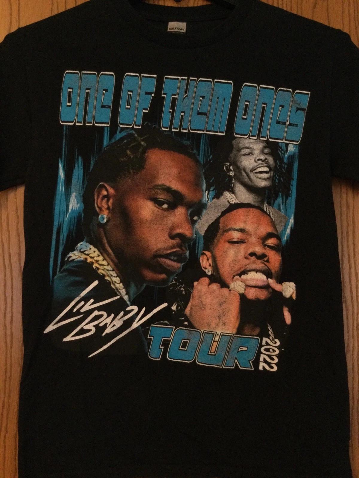 Lil’ Baby - Tour 2022 - “One Of Them Ones” - Black Shirt - 2 Sided - S L
Lil’ Baby - Tour 2022 - “One Of Them Ones” - Black Shirt - 2 Sided - S L