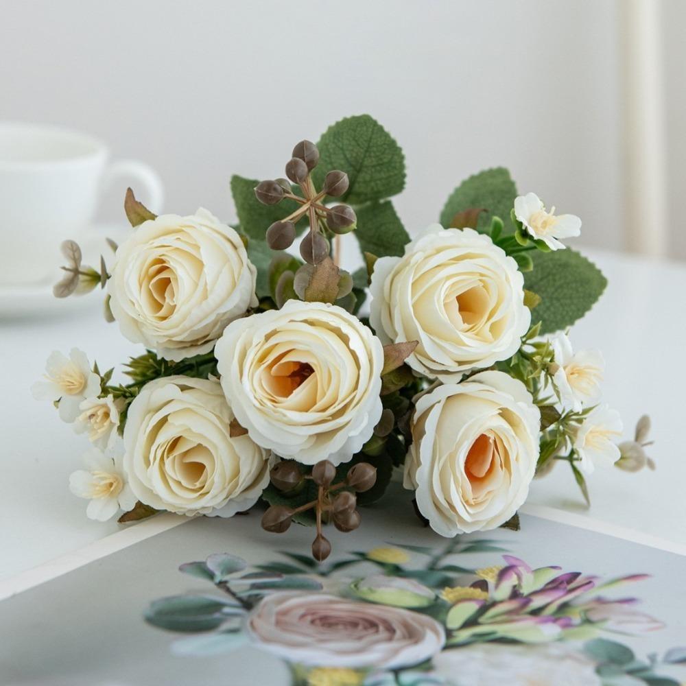 Artificial Simulated Bouquet DIY Garden Bonsai New Silk Artificial Flower Rose Festival Decoration 1
Artificial Simulated Bouquet DIY Garden Bonsai New Silk Artificial Flower Rose Festival Decoration 1