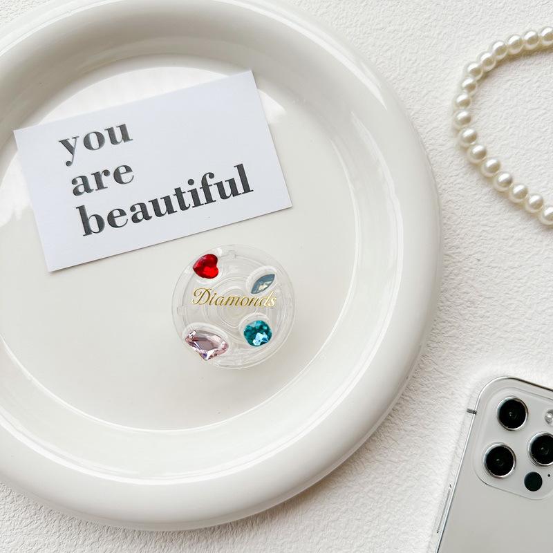 Colored Gemstone Diamond Rhinestone Round Wind Mobile Phone Case Desktop Bracket Airbag Back Sticker Retractable Portable
Colored Gemstone Diamond Rhinestone Round Wind Mobile Phone Case Desktop Bracket Airbag Back Sticker Retractable Portable