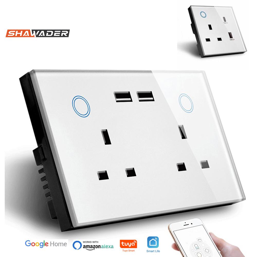 WIFI art Tuya USB Type C Настенная розетка UK Розетка 13A Сенсорный переключатель мощности Беспроводной мониторинг энергии от Alexa Google
WIFI art Tuya USB Type C Настенная розетка UK Розетка 13A Сенсорный переключатель мощности Беспроводной мониторинг энергии от Alexa Google