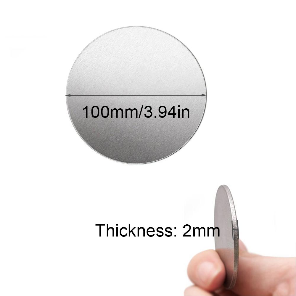 1 piece 304 Stainles Steel Round Plate Diameter 50mm-100mm Thick 0.5~2mm Circular Sheet 304 Disc Round Disk Circular Flat-plate
1 piece 304 Stainles Steel Round Plate Diameter 50mm-100mm Thick 0.5~2mm Circular Sheet 304 Disc Round Disk Circular Flat-plate
