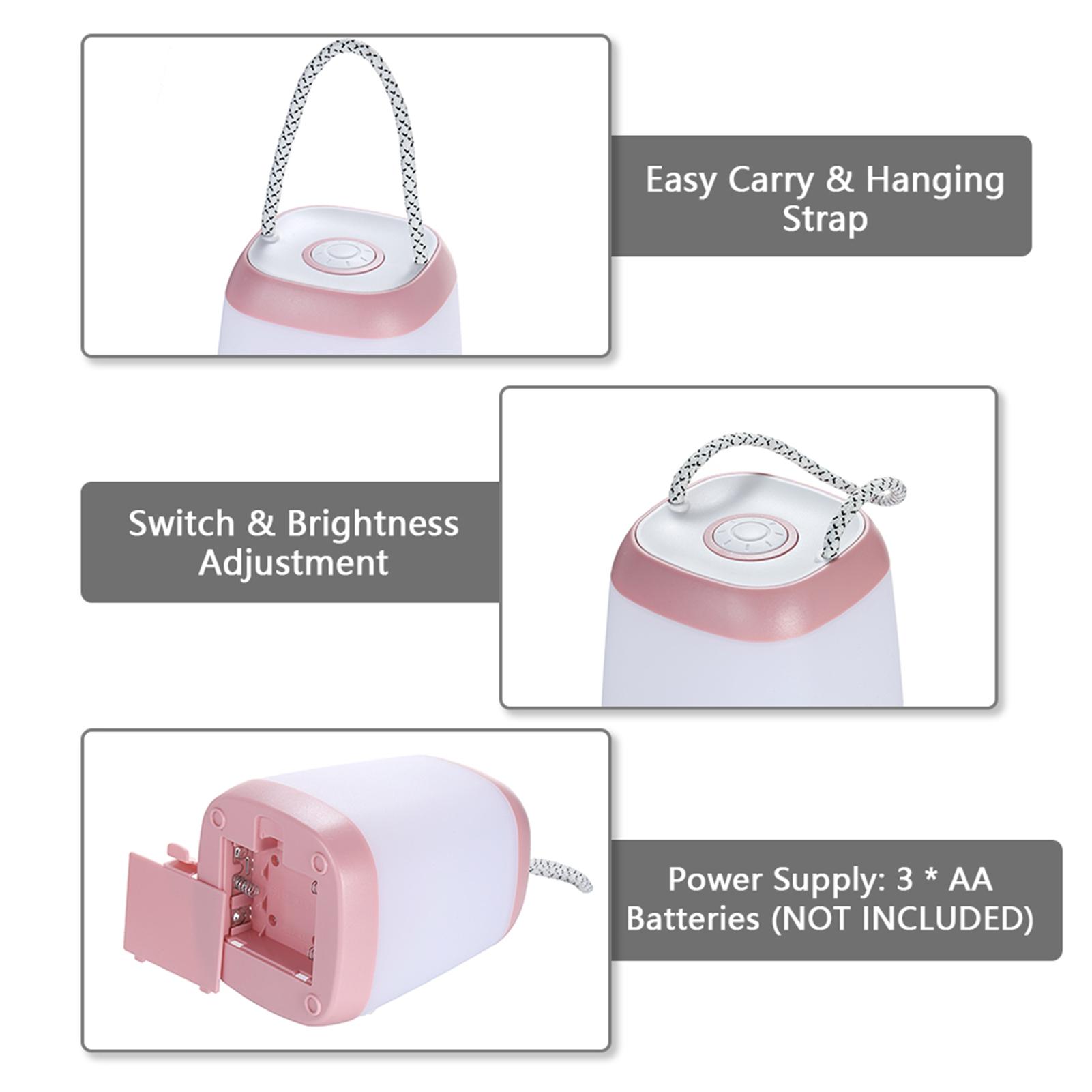 Портативный ночник, прикроватная лампа с удобным ремешком для переноски, 30 60 100 регулируемая яркость, работает от батареек, лампа для детской External Battery розовый
Портативный ночник, прикроватная лампа с удобным ремешком для переноски, 30 60 100 регулируемая яркость, работает от батареек, лампа для детской External Battery розовый