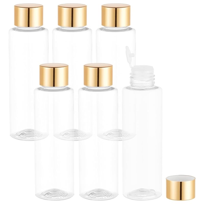 BENECREAT 6 points 100ml refill bottle PET plastic bottle gold lid small bottles cream lotion bottle cosmetic containers storage travel supplies Easy
BENECREAT 6 points 100ml refill bottle PET plastic bottle gold lid small bottles cream lotion bottle cosmetic containers storage travel supplies Easy