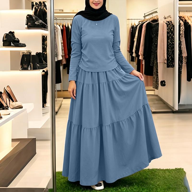 ZANZEA Women Long Sleeve Blouse and Long Skirts Retro Two Piece Suit Sets 2XL
ZANZEA Women Long Sleeve Blouse and Long Skirts Retro Two Piece Suit Sets 2XL
