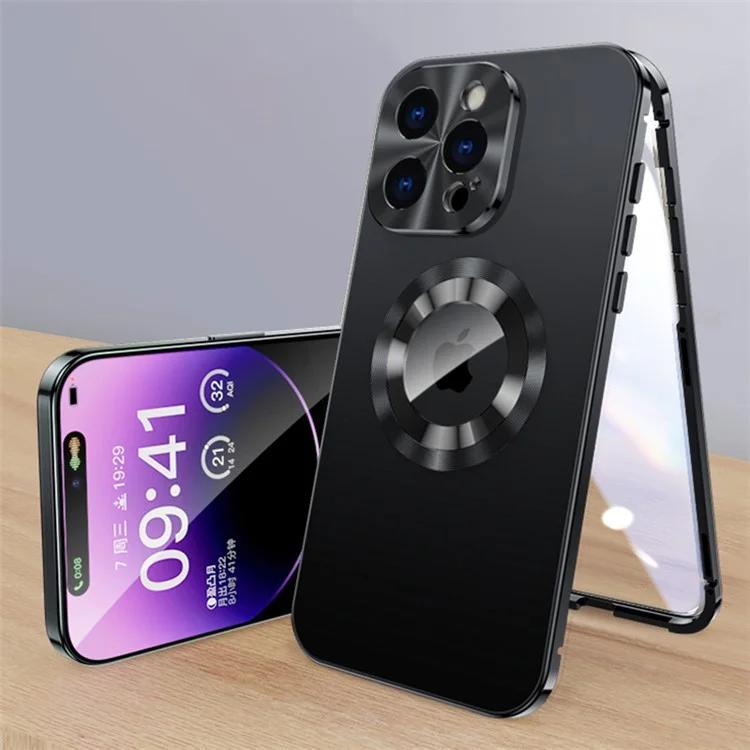 For iPhone 14 Pro Max Clear Case Acrylic+Tempered Glass Full Protection Phone Cover - Black
For iPhone 14 Pro Max Clear Case Acrylic+Tempered Glass Full Protection Phone Cover - Black