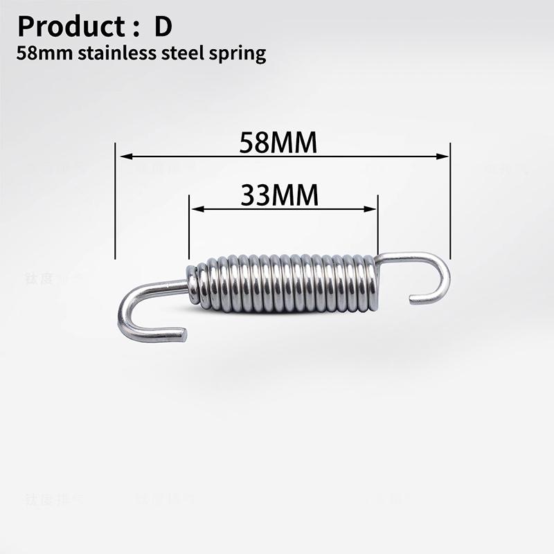 43Mm-85Mm Motorcycle Exhaust Spring Hooks Stainless Steel Exhaust Front Middle Link Pipe Rotatable Muffler Springs
43Mm-85Mm Motorcycle Exhaust Spring Hooks Stainless Steel Exhaust Front Middle Link Pipe Rotatable Muffler Springs
