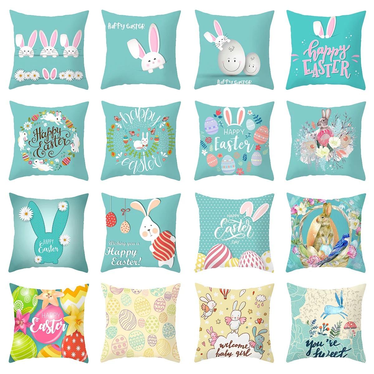 Easter Egg Rabbit Decorative Pillowcase Living Room Office Home Pillowcase Car Ornaments 40x40cm
Easter Egg Rabbit Decorative Pillowcase Living Room Office Home Pillowcase Car Ornaments 40x40cm
