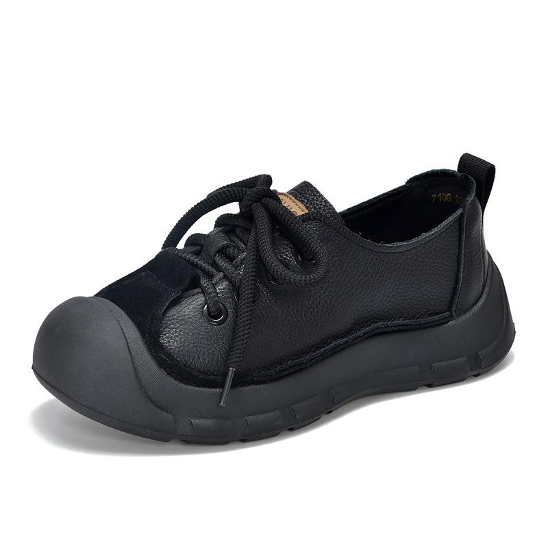 Johnature/туфли на плоской подошве с круглым носком и шнуровкой из натуральной кожи, универсальная женская обувь в стиле ретро с мягкой подошвой 40 чёрный
Johnature/туфли на плоской подошве с круглым носком и шнуровкой из натуральной кожи, универсальная женская обувь в стиле ретро с мягкой подошвой 40 чёрный