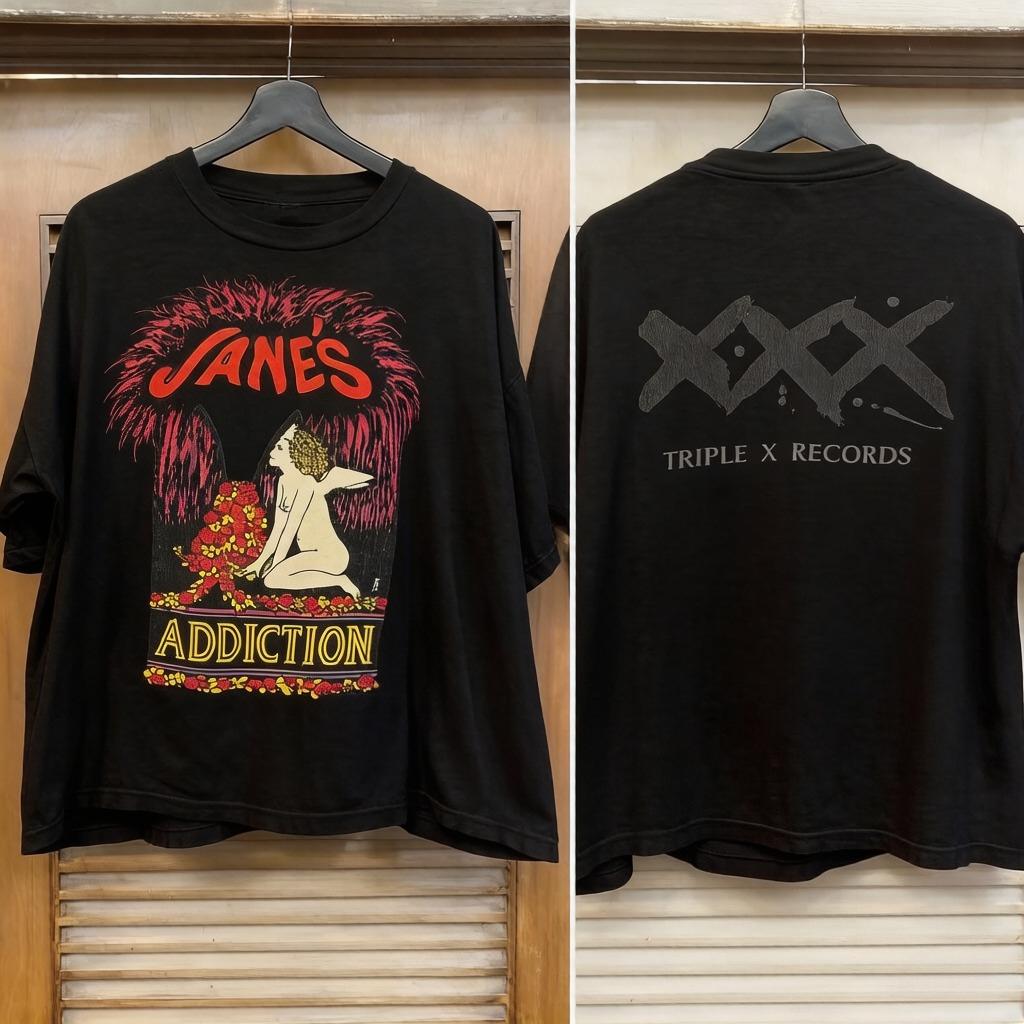 Janes Obsession with The Bands First Album An Adult Cotton Tshirt of High Quality and Comfort Is Selling Well S
Janes Obsession with The Bands First Album An Adult Cotton Tshirt of High Quality and Comfort Is Selling Well S