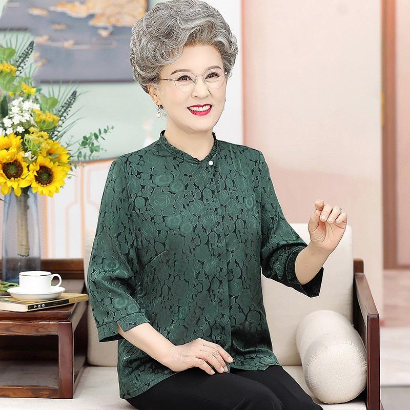 Summer Suit for Middle-aged and Elderly Women - 3/4 Sleeve Top for Ladies Aged 60-70 3XL (115-130 lbs)
Summer Suit for Middle-aged and Elderly Women - 3/4 Sleeve Top for Ladies Aged 60-70 3XL (115-130 lbs)