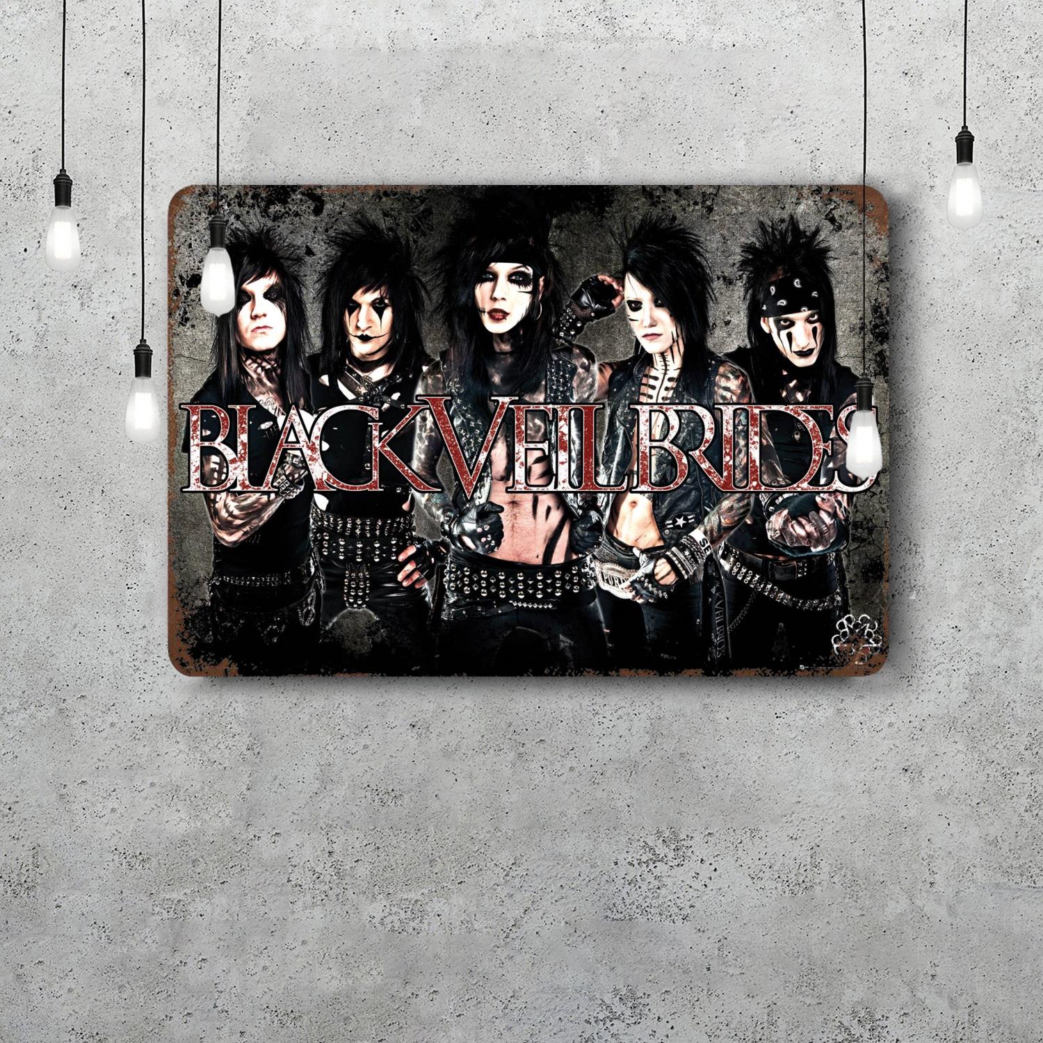 Black Veil Brides Decor Poster Vintage Tin Sign Metal Sign Decorative Plaque for Pub Bar Man Cave Club Wall Decoration 20x30cm(7.8x11.8inch)
Black Veil Brides Decor Poster Vintage Tin Sign Metal Sign Decorative Plaque for Pub Bar Man Cave Club Wall Decoration 20x30cm(7.8x11.8inch)