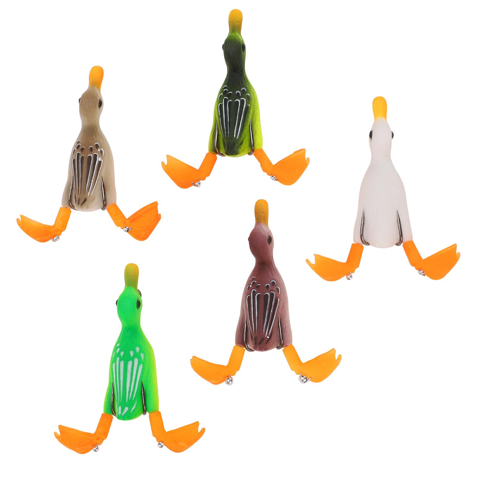 5pcs Topwater Duck Lure 3D Rubber Floating Duck Fishing Lure with Hooks Bass Fishing Bait
5pcs Topwater Duck Lure 3D Rubber Floating Duck Fishing Lure with Hooks Bass Fishing Bait