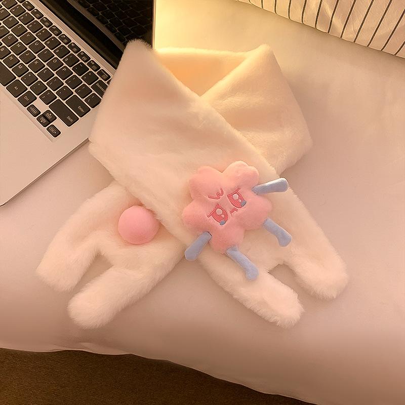 Cute cartoon star gloves girl heart thickened fluffy plush warm finger driving scarf
Cute cartoon star gloves girl heart thickened fluffy plush warm finger driving scarf