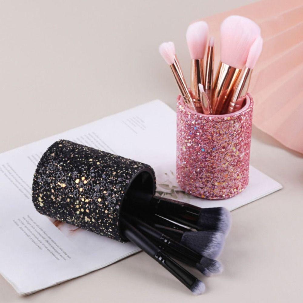 PU Glitter Pen Holder Multipurpose Eyebrow Pen Storage Cup Stationery Makeup Brush Bucket Office
PU Glitter Pen Holder Multipurpose Eyebrow Pen Storage Cup Stationery Makeup Brush Bucket Office