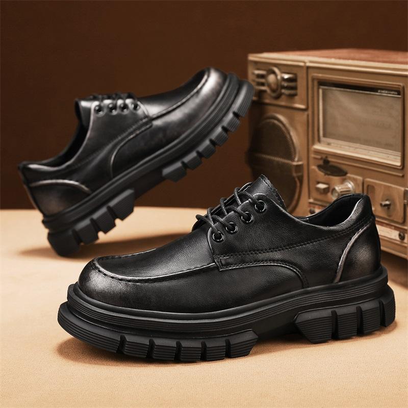 Модные мужские кожаные туфли на толстой подошве, повседневные туфли на шнуровке 44 чёрный
Модные мужские кожаные туфли на толстой подошве, повседневные туфли на шнуровке 44 чёрный