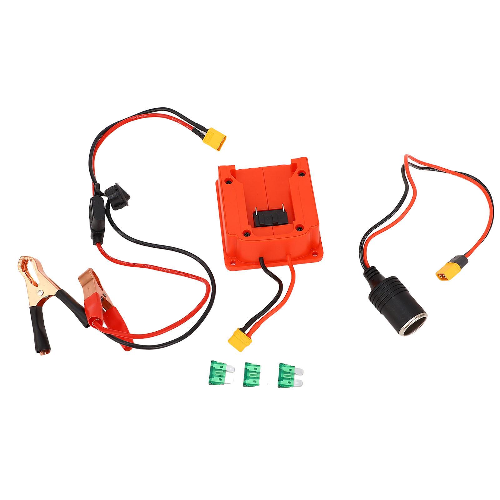 Jumper Cable with Battery Adapter Suitable for B4 18V Battery Jumper Starter Adapter with Cigar
Jumper Cable with Battery Adapter Suitable for B4 18V Battery Jumper Starter Adapter with Cigar