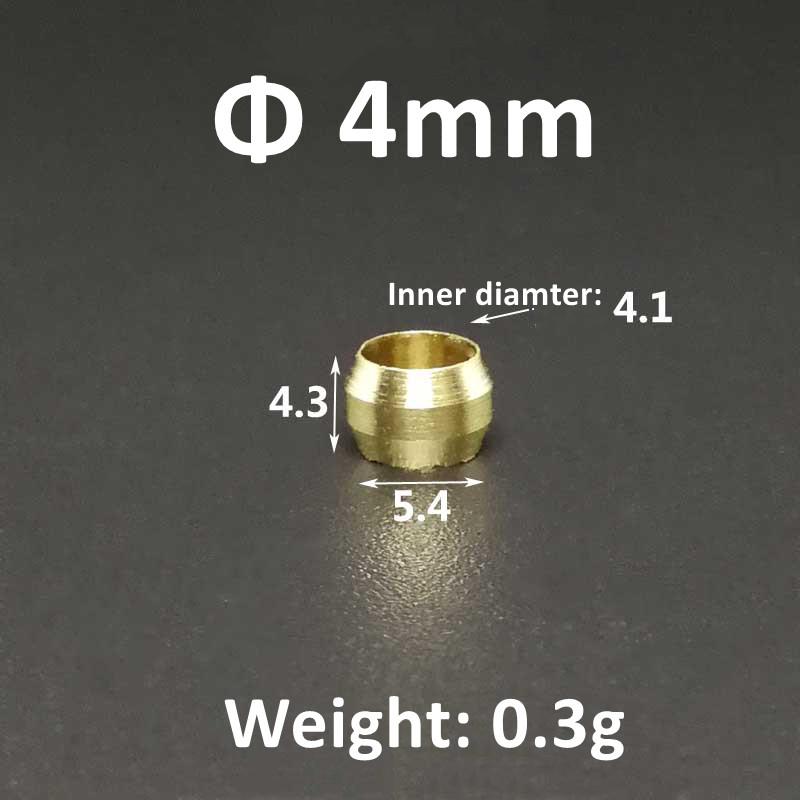 10pc Brass Double taper ferrule 4 6 8 10 12 14 20mm OD Compression Sleeve seal ring fittings Tube centralized lubrication system 10PCS
10pc Brass Double taper ferrule 4 6 8 10 12 14 20mm OD Compression Sleeve seal ring fittings Tube centralized lubrication system 10PCS