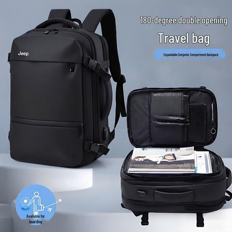 JEEP Expandable Business Travel Backpack Fits 18-inch Laptop, 180° Opening
JEEP Expandable Business Travel Backpack Fits 18-inch Laptop, 180° Opening