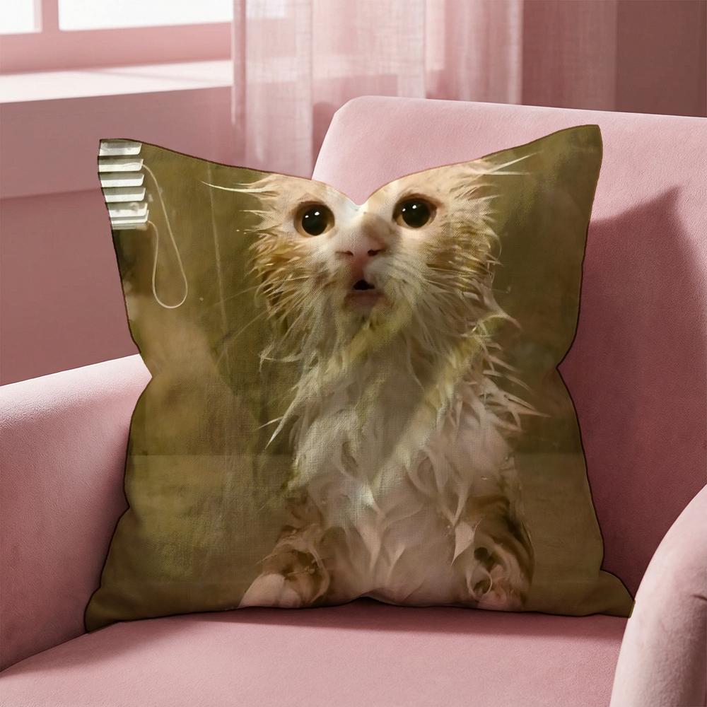 Pet Cat Funny memes Cushion Cover Multi-Scene Pillow Cover for Home & Car - Reversible, Soft & Durable for Daily Use 30cmx30cm
Pet Cat Funny memes Cushion Cover Multi-Scene Pillow Cover for Home & Car - Reversible, Soft & Durable for Daily Use 30cmx30cm