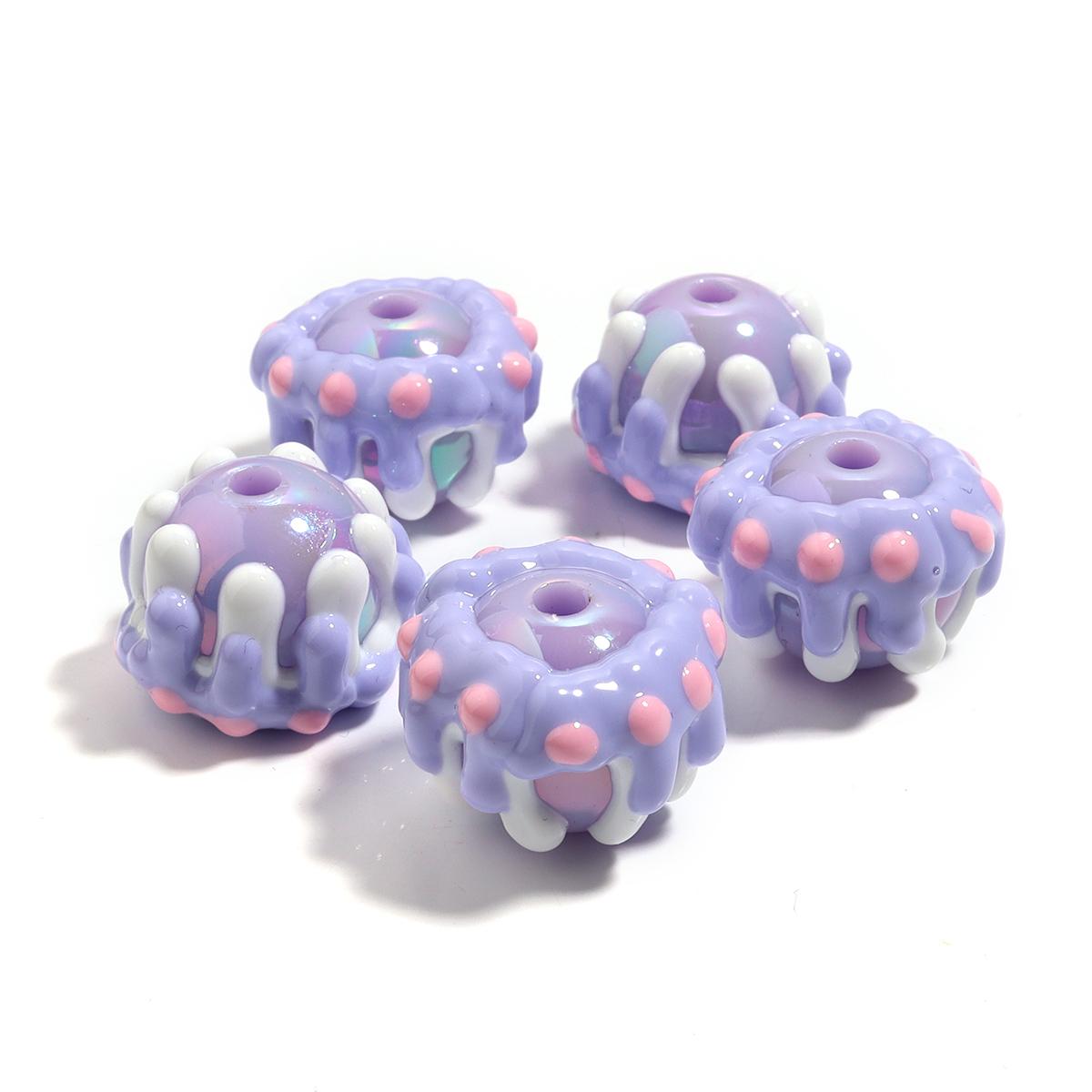 5 Pcs/lot Hand Painted Acrylic Beads Cute Cake Series Loose Ball Bead for Jewelry Beaded Accessories DIY Bracelet Key Chain 15x20mm фіолетовий
5 Pcs/lot Hand Painted Acrylic Beads Cute Cake Series Loose Ball Bead for Jewelry Beaded Accessories DIY Bracelet Key Chain 15x20mm фіолетовий
