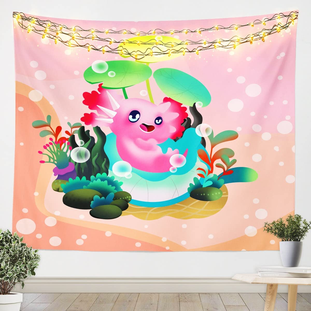 Cute Axolotl Tapestry Cartoon Salamander Tapestries Kawaii Ocean Animal Wall Hanging Home Bedroom Dorm Decor Wall Blanket Cloth 74x94cm(29x37in)
Cute Axolotl Tapestry Cartoon Salamander Tapestries Kawaii Ocean Animal Wall Hanging Home Bedroom Dorm Decor Wall Blanket Cloth 74x94cm(29x37in)