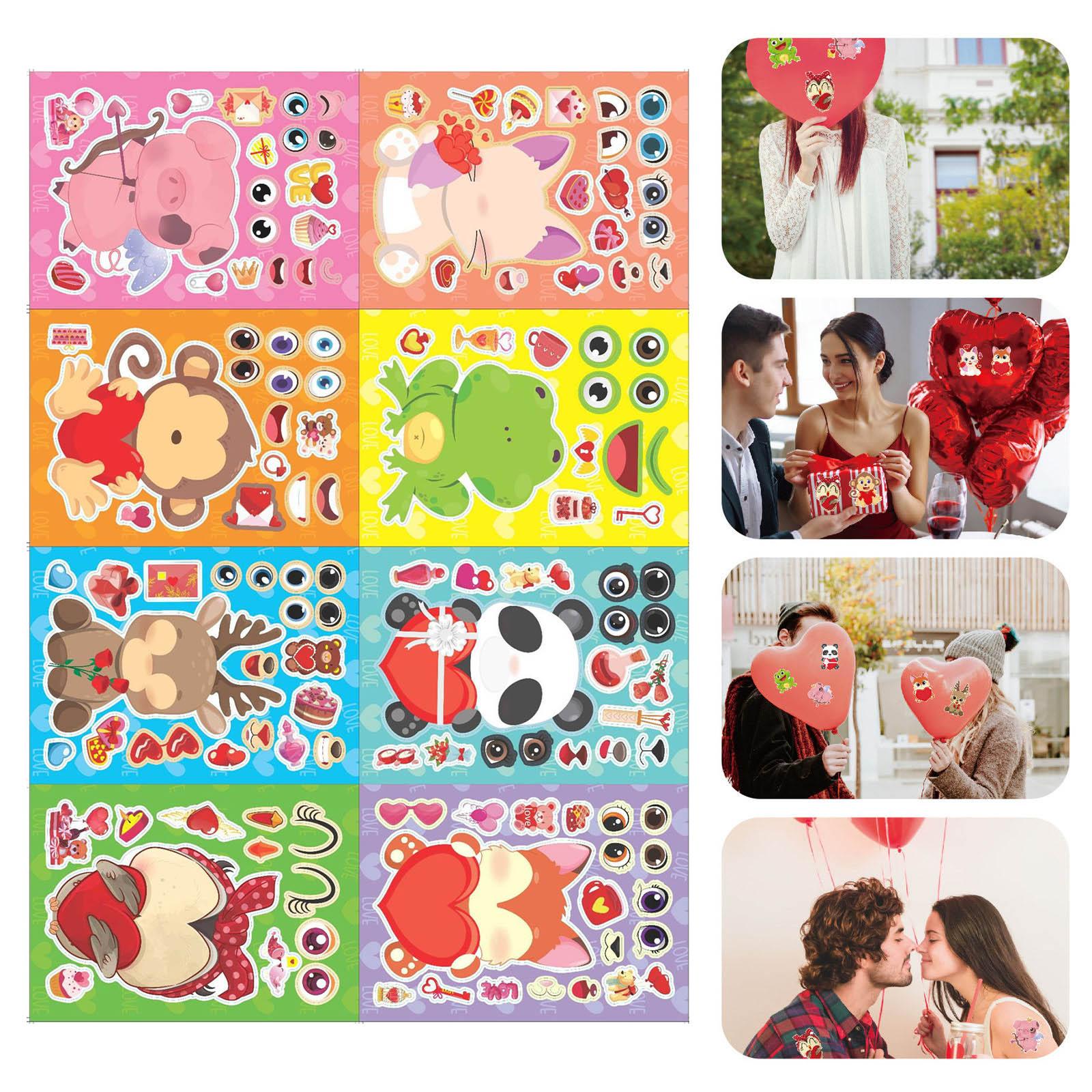 16x Cartoon Animal Theme Face Stickers DIY Puzzle Kids Boys Girls Gifts Children Make a Face Stickers Set
16x Cartoon Animal Theme Face Stickers DIY Puzzle Kids Boys Girls Gifts Children Make a Face Stickers Set