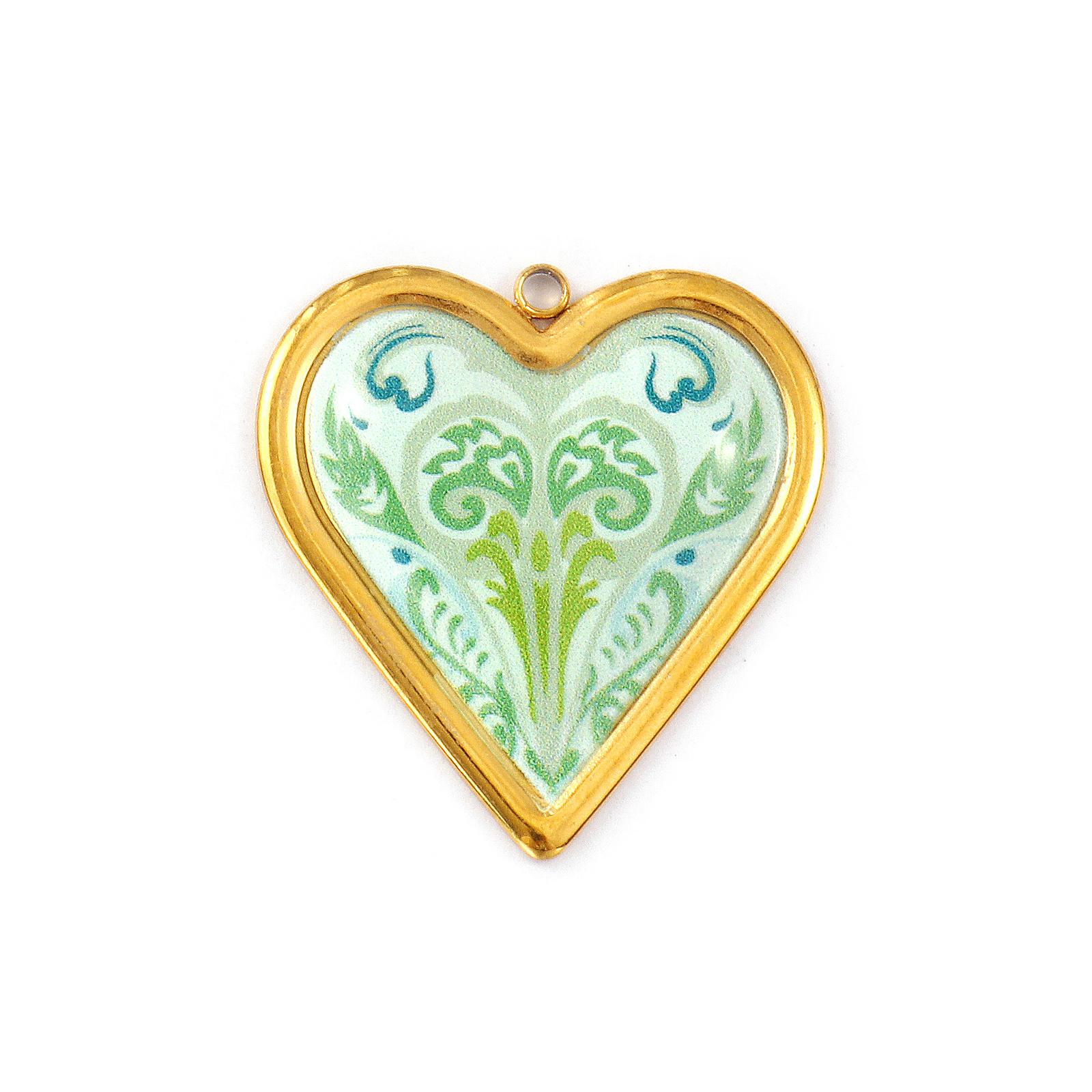 2 Pcs 304 Stainless Steel Valentine s Day Pendants 18K Gold Plated Heart Printed Flower Charms For DIY Necklace 3.1cm x 2.9cm
2 Pcs 304 Stainless Steel Valentine s Day Pendants 18K Gold Plated Heart Printed Flower Charms For DIY Necklace 3.1cm x 2.9cm