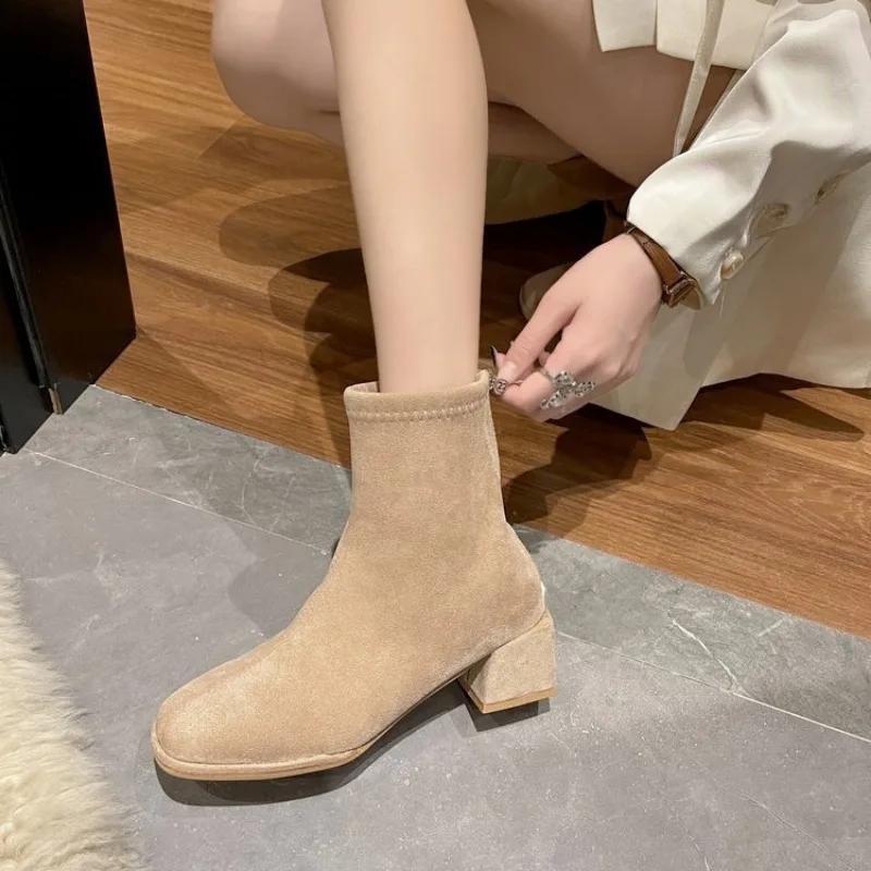 Горячая Распродажа Женские Туфли Женские Сапоги Зимние Замшевые Квадратные Носки Твердые Средней Трубы Толстый Каблук Модные Сапоги Zapatos 38
Горячая Распродажа Женские Туфли Женские Сапоги Зимние Замшевые Квадратные Носки Твердые Средней Трубы Толстый Каблук Модные Сапоги Zapatos 38