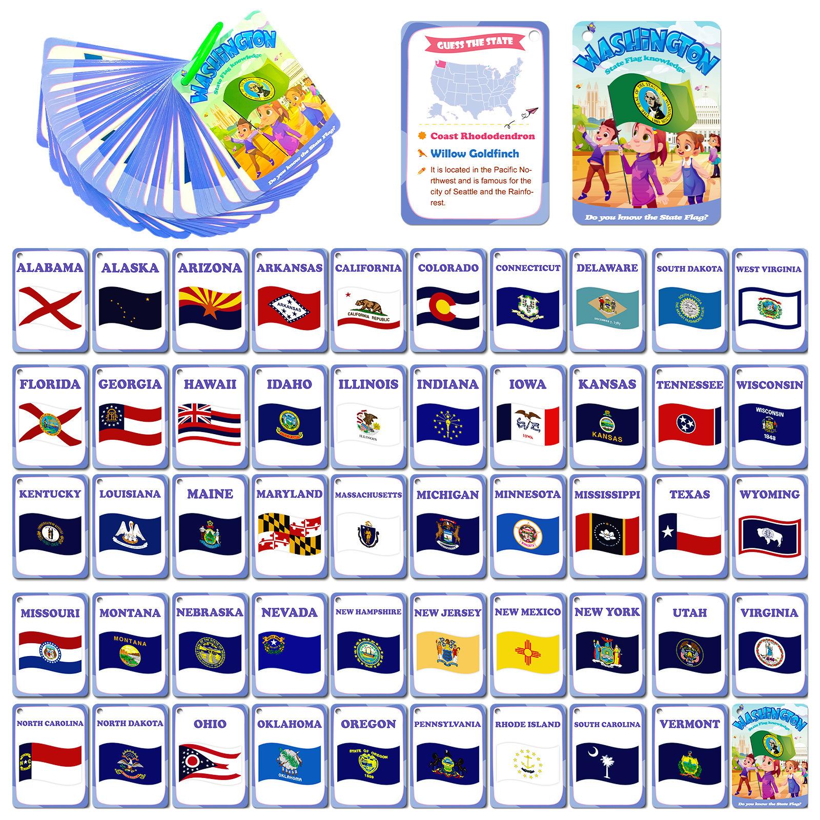 50 State Education Cards Kindergarten Boys And Girls Early Education Cards Enlightenment Education Intelligence
50 State Education Cards Kindergarten Boys And Girls Early Education Cards Enlightenment Education Intelligence