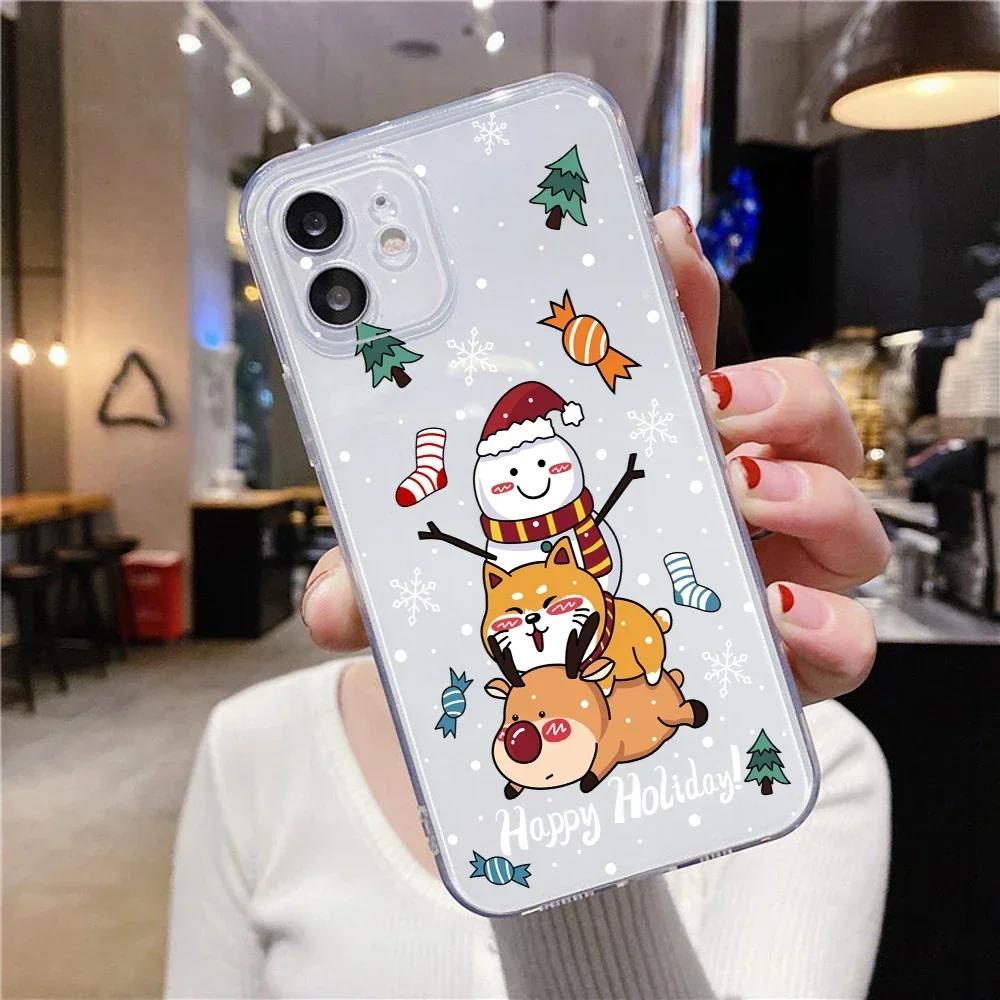New Year Christmas Gift Phone Case For iPhone 16 15 14 13 11 12 Pro Max Plus Mini 7 8 SE Cute Santa Claus Clear Cover Fundas Bag iPhone 12Pro
New Year Christmas Gift Phone Case For iPhone 16 15 14 13 11 12 Pro Max Plus Mini 7 8 SE Cute Santa Claus Clear Cover Fundas Bag iPhone 12Pro