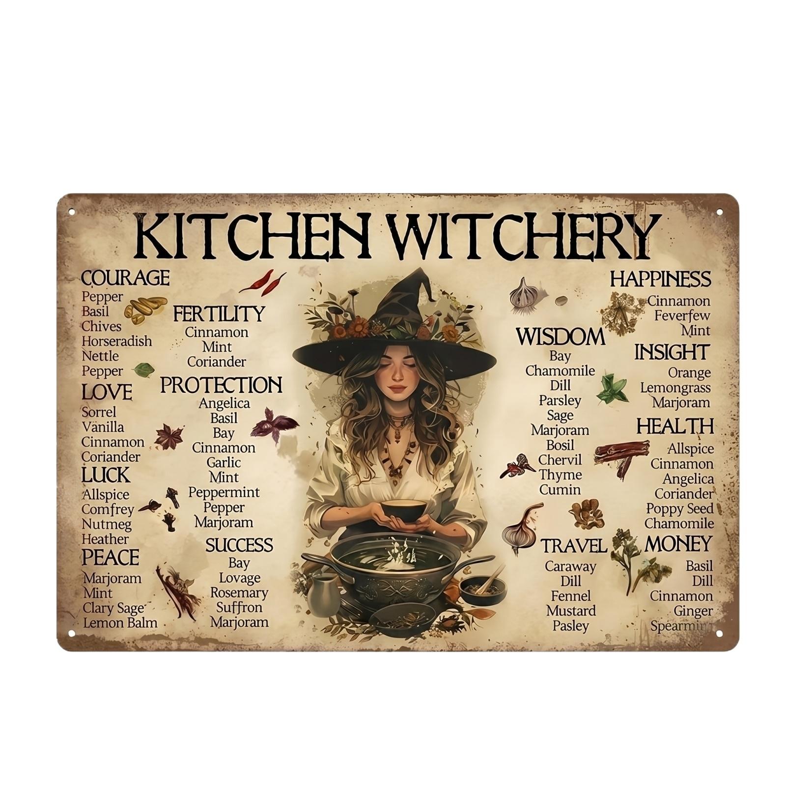 Vintage Kitchen Witchery Herb Guide Aluminum Wall Decor Metal Tin Sign for Cooking and Home Decoration Rustic Style One Size белый
Vintage Kitchen Witchery Herb Guide Aluminum Wall Decor Metal Tin Sign for Cooking and Home Decoration Rustic Style One Size белый