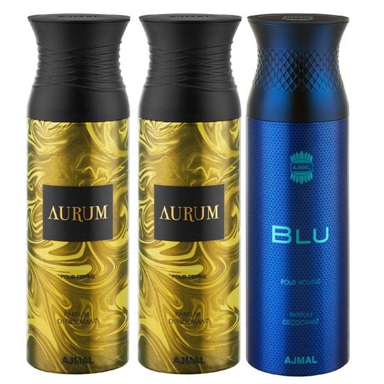 Дезодорант-спрей Ajmal Aurum & Aurum & Blu - для мужчин и женщин (200 мл, Упаковка 3 шт.)
Дезодорант-спрей Ajmal Aurum & Aurum & Blu - для мужчин и женщин (200 мл, Упаковка 3 шт.)