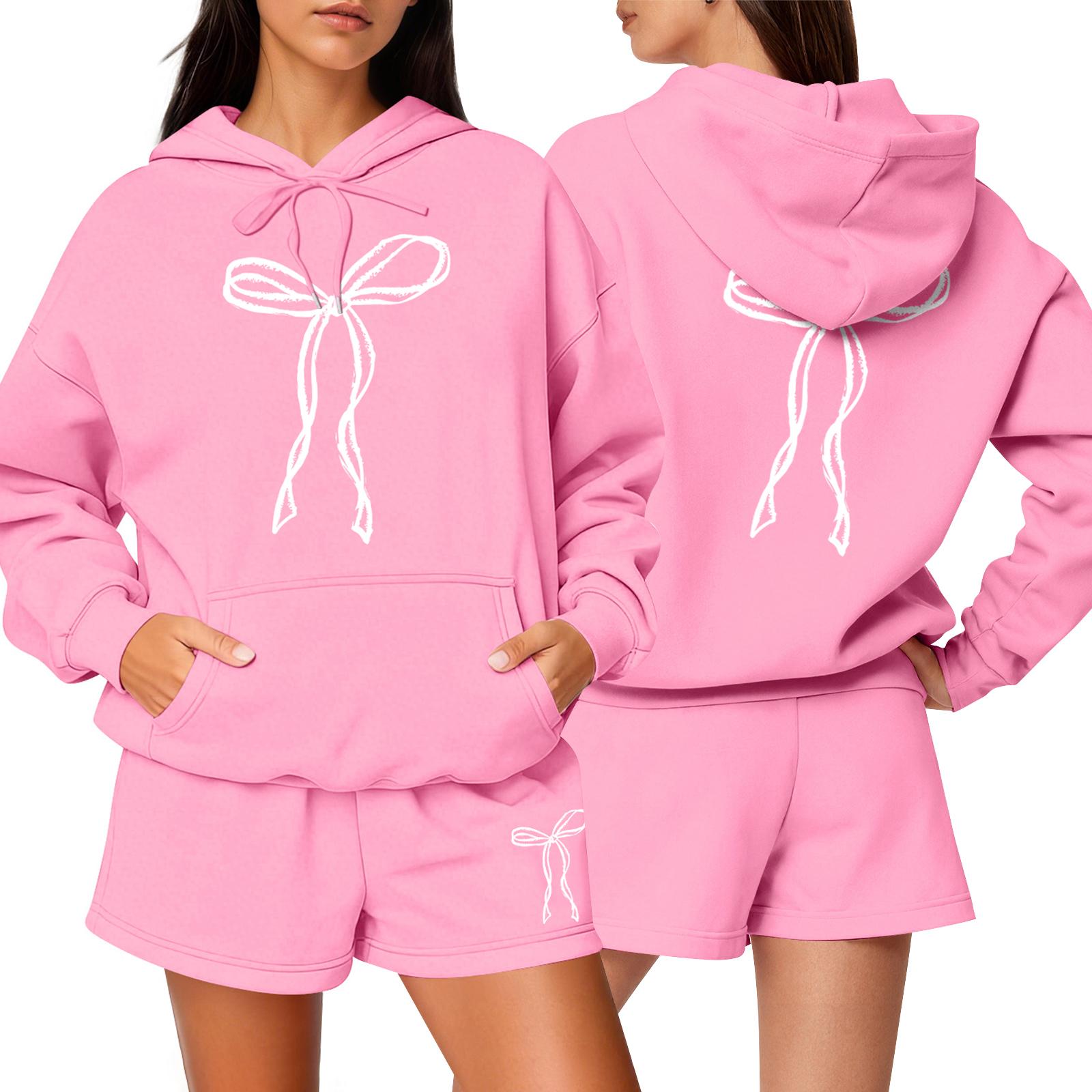 Жіночий модний повсякденний спортивний набір: світшот з круглим вирізом, довгий рукав, шорти XL рожевий
Жіночий модний повсякденний спортивний набір: світшот з круглим вирізом, довгий рукав, шорти XL рожевий