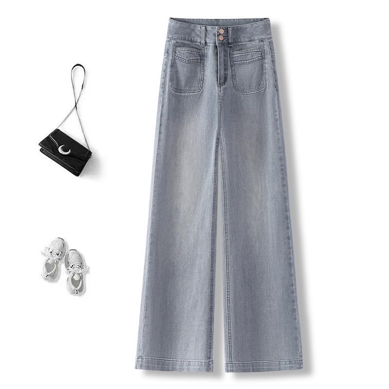 Women s High-Waisted Light Denim Wide-Leg Pants - Slimming, Loose-Fit, Fashionable for Spring & Autumn 2025 L /28 (105-115 Jin)
Women s High-Waisted Light Denim Wide-Leg Pants - Slimming, Loose-Fit, Fashionable for Spring & Autumn 2025 L /28 (105-115 Jin)