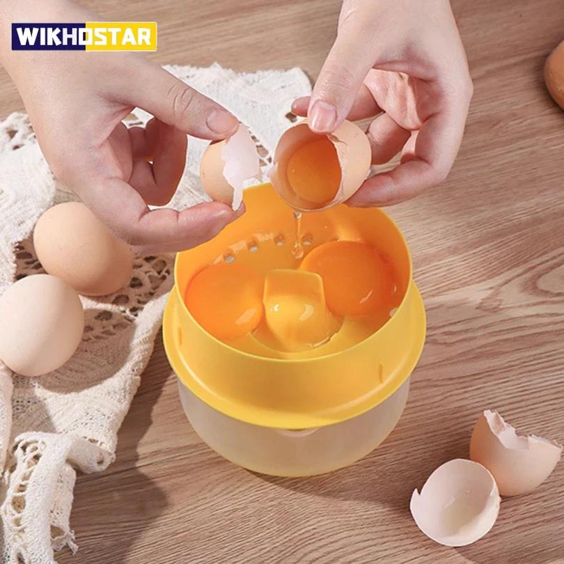 Egg Yolk Separator Egg White Egg Yolk Filter Large Capacity Kitchen Gadgets Egg Separator Baking Tools Kitchen Accessories жовтий
Egg Yolk Separator Egg White Egg Yolk Filter Large Capacity Kitchen Gadgets Egg Separator Baking Tools Kitchen Accessories жовтий