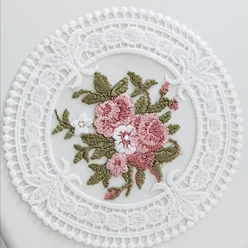 White Beige Floral Embroidered Polyester Coaster Round Handmade Craft Coaster for Home Decor, Table Decorative Coasters | Floral Table Coaster белый
White Beige Floral Embroidered Polyester Coaster Round Handmade Craft Coaster for Home Decor, Table Decorative Coasters | Floral Table Coaster белый